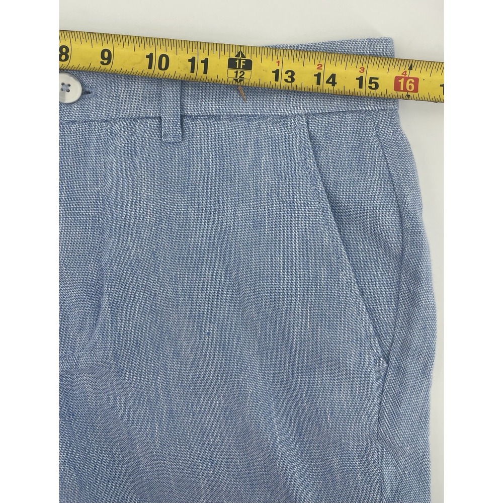 Porter & Ash Premium Collection Linen Blend Shorts Men's Size 30 Light Blue NWT - Picture 8 of 10